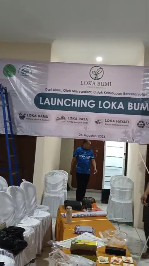 Thumbnail video persiapan booth LOKA BUMI